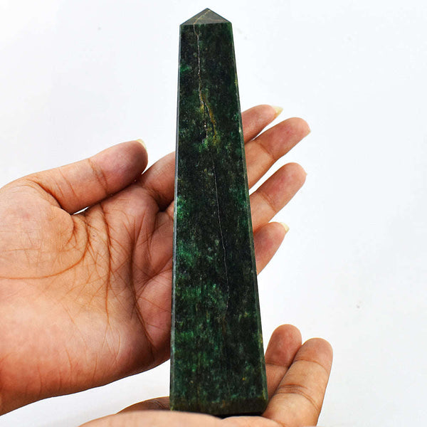 Large shops Blue Green Jade Crystal Tower