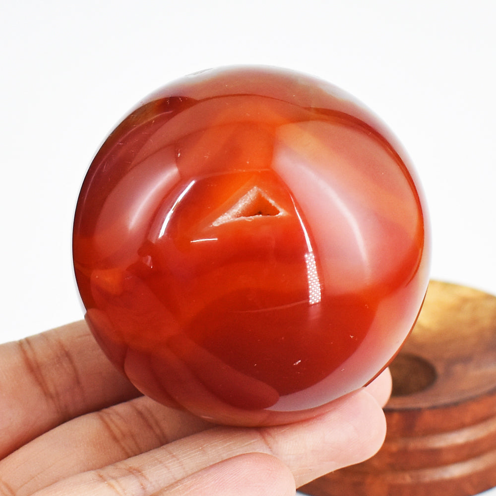 Awesome 1109.0 Cts Genuine Carnelian Crystal Specimen Gemstone Healing Sphere