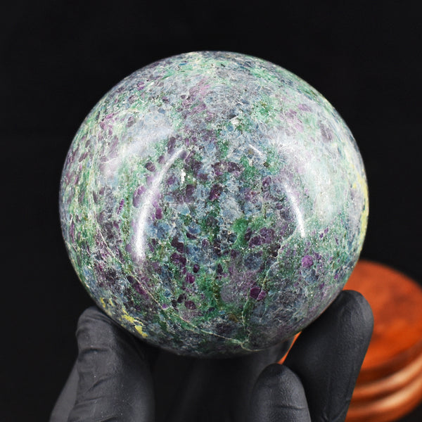 Gorgeous 2226.00 Cts Genuine Pink In Ruby Fuchsite Crystal Specimen Healing Gemstone Sphere