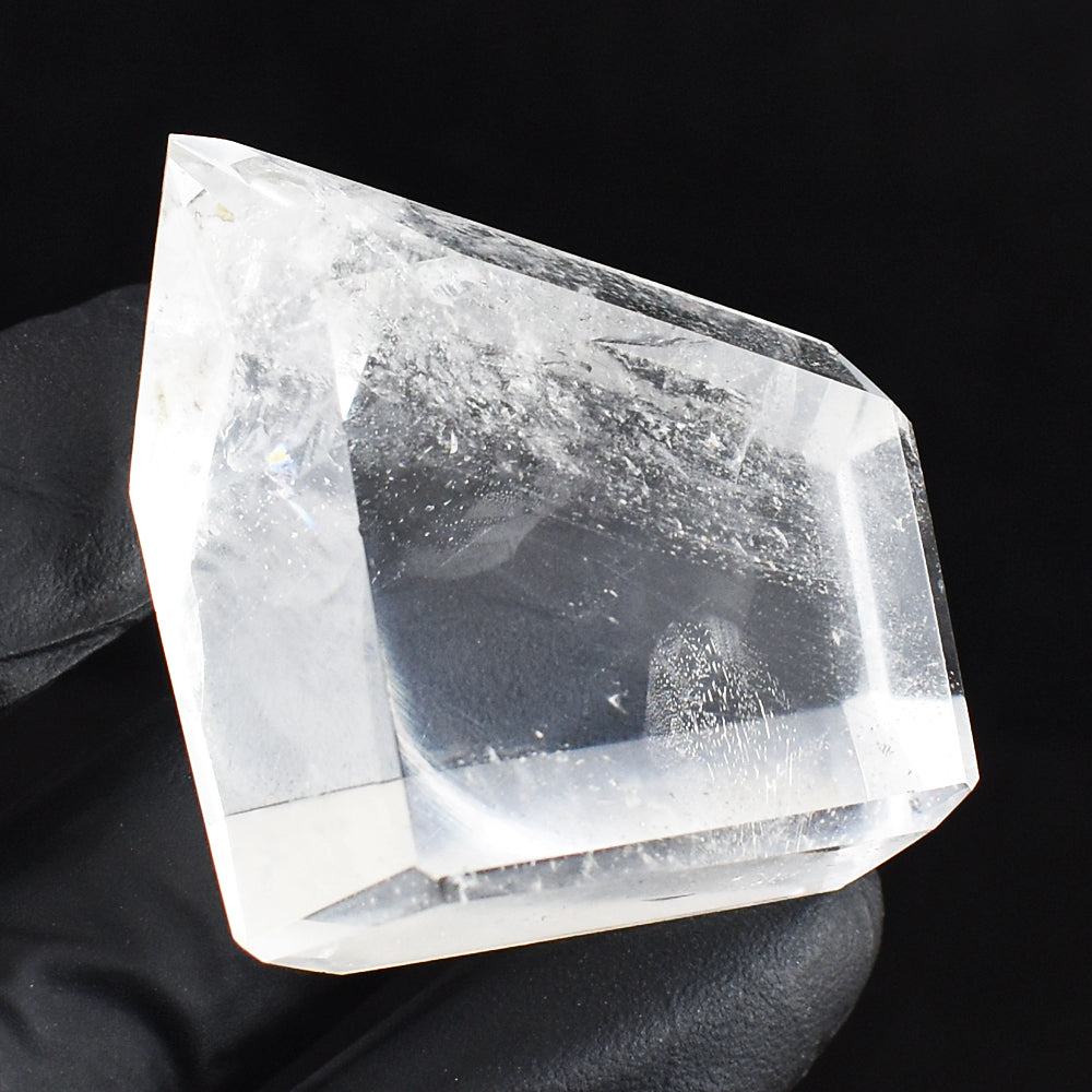 Amazing 260.00 Cts Genuine White Quartz Crystal Specimen Free Form Point