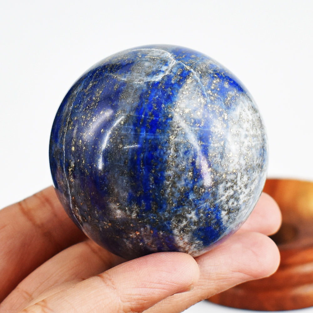 Exclusive 1050.00 Cts Genuine Lapis Lazuli Crystal Specimen Healing Gemstone Sphere