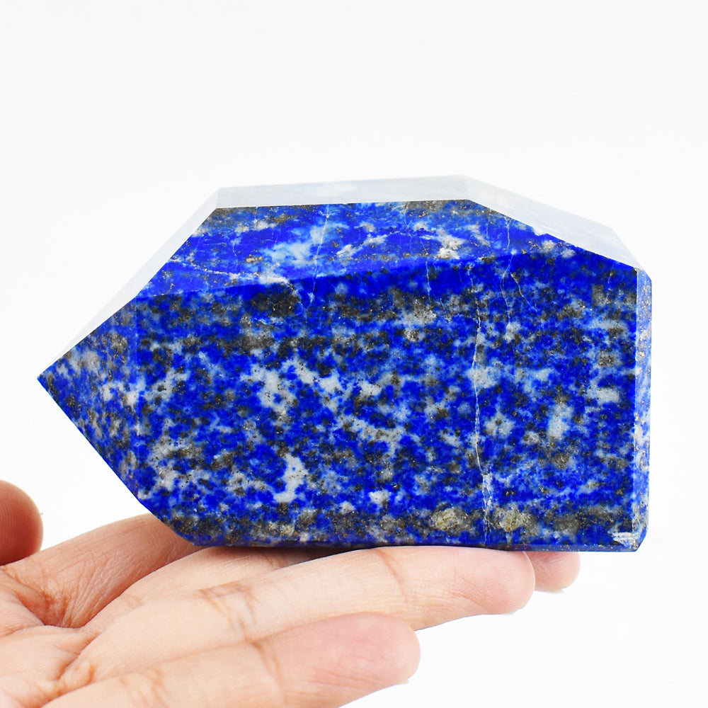 Amazing 1932.00 Cts Genuine Blue Lapis Lazuli Free Form Crystal Specimen Gemstone Tower