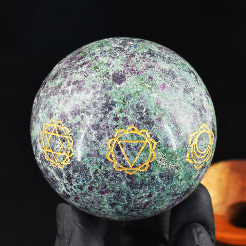 Beautiful 2004.00 Cts Genuine Pink In Ruby Fuchsite Crystal Specimen Healing Gemstone Sphere