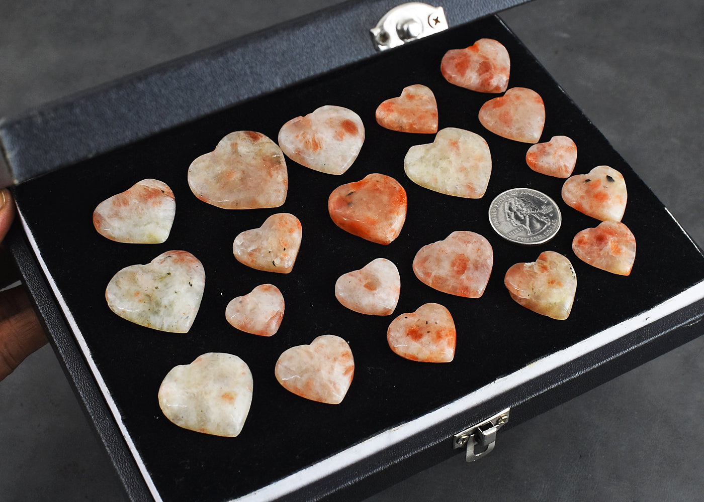 Natural 649.00 Carats  Genuine Sunstone Untreated Gemstone Cabochon Lot