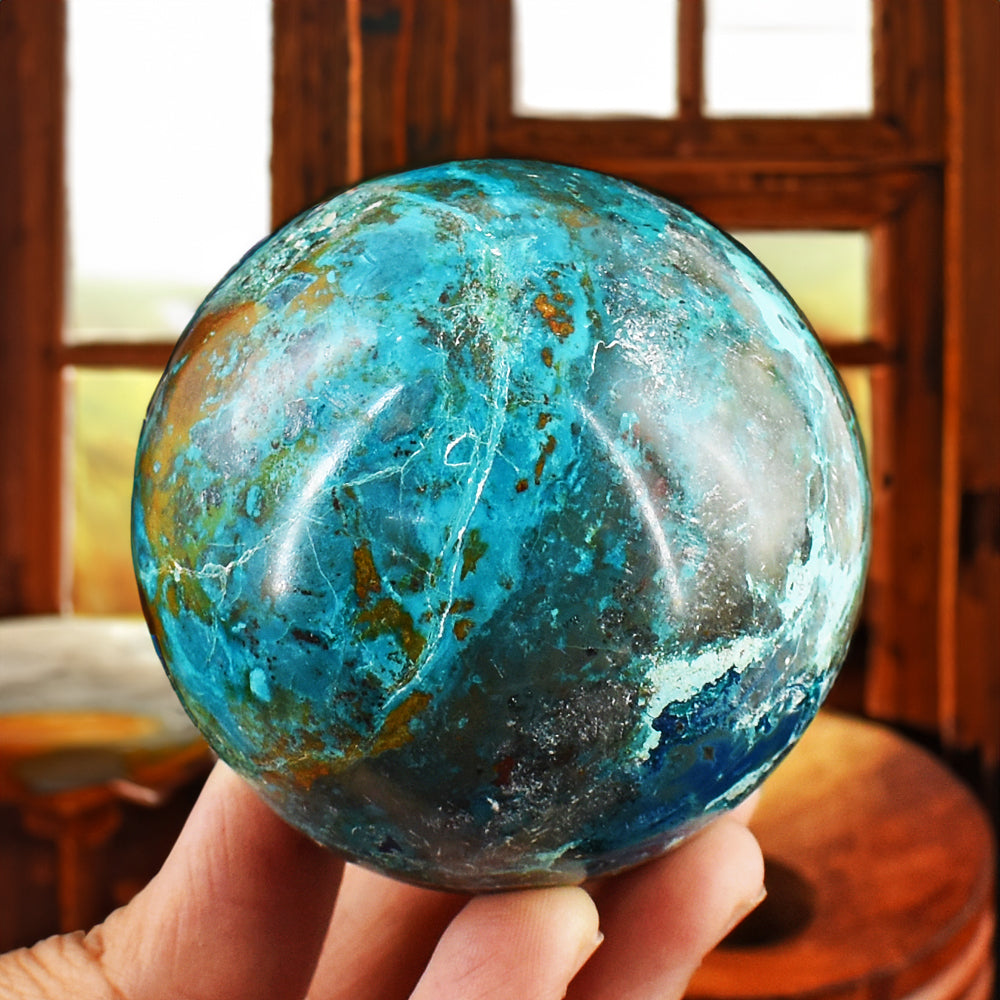 Gorgeous 1431.00 Cts Genuine Shattuckite Crystal Specimen Healing Gemstone Sphere