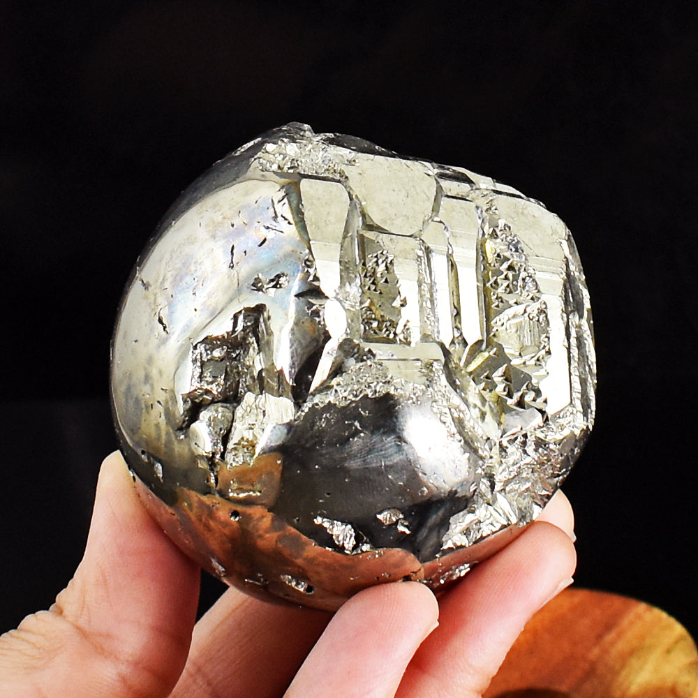 Beautiful 2901.00 Cts Genuine Pyrite Druzy Crystal Specimen Healing Gemstone Sphere