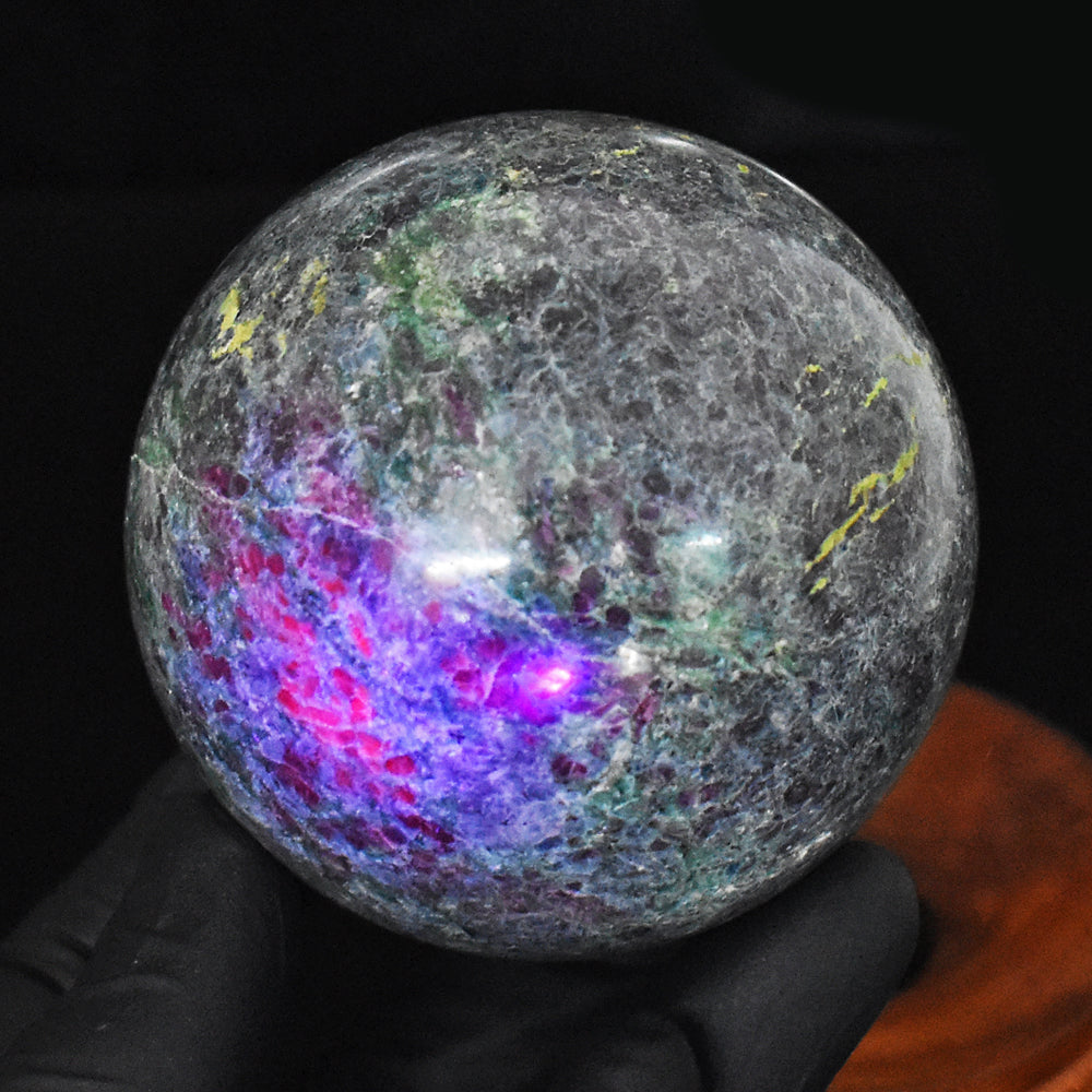 Gorgeous 2226.00 Cts Genuine Pink In Ruby Fuchsite Crystal Specimen Healing Gemstone Sphere