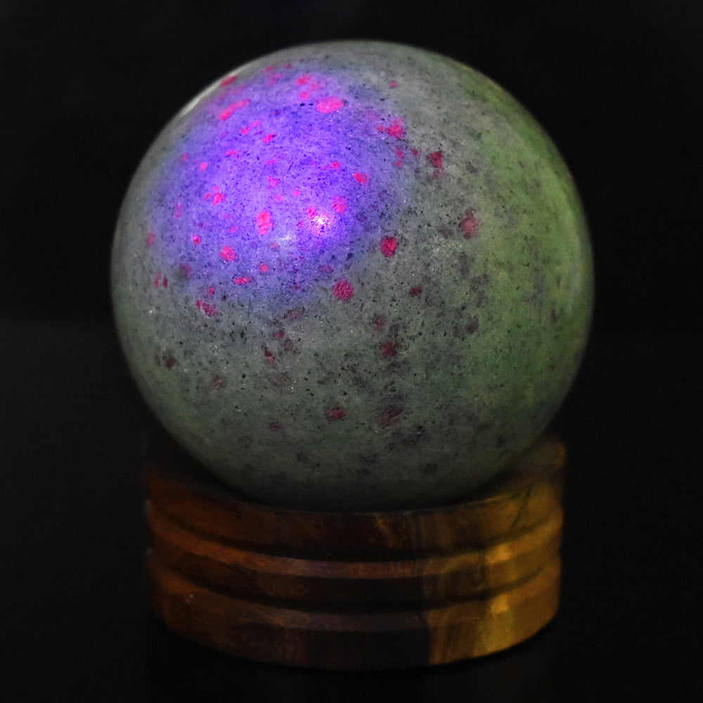 Stunning 1780.00 Carats Genuine Pink In ruby Fuchsite Crystal Specimen Healing Sphere