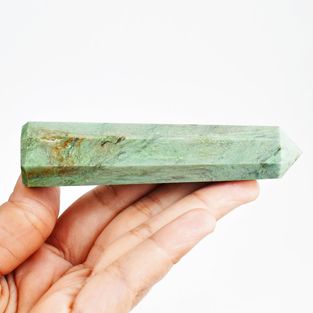 409.00 Carats Genuine Green Chalcedony Crystal Specimen Gemstone Healing Point