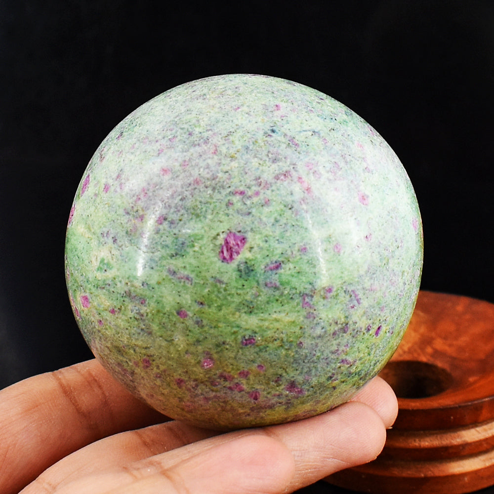 Pink In Ruby Fuchsite 2055.00 Cts Genuine Crystal Specimen Gemstone Healing Sphere