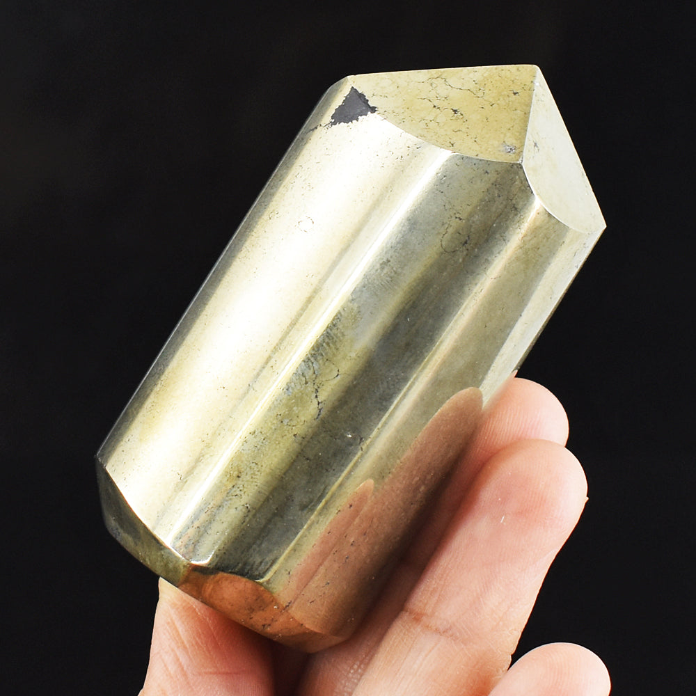 Amazing 1129.00 Cts Genuine Pyrite Free Form Crystal Specimen Gemstone Point