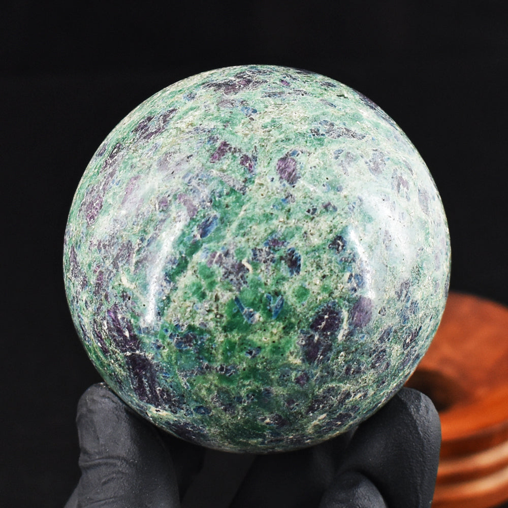 Exclusive 1897.00 Cts Genuine Pink In Ruby Fuchsite Crystal Specimen Healing Gemstone Sphere