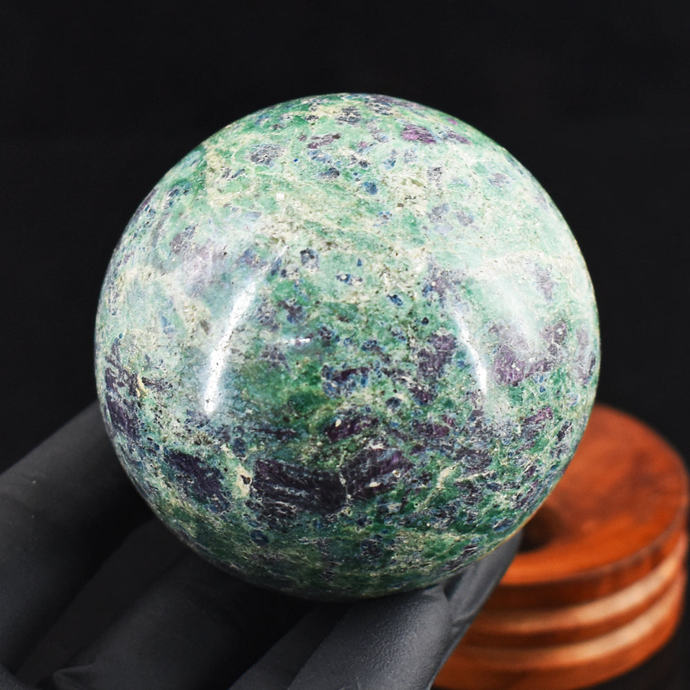 Exclusive 1897.00 Cts Genuine Pink In Ruby Fuchsite Crystal Specimen Healing Gemstone Sphere