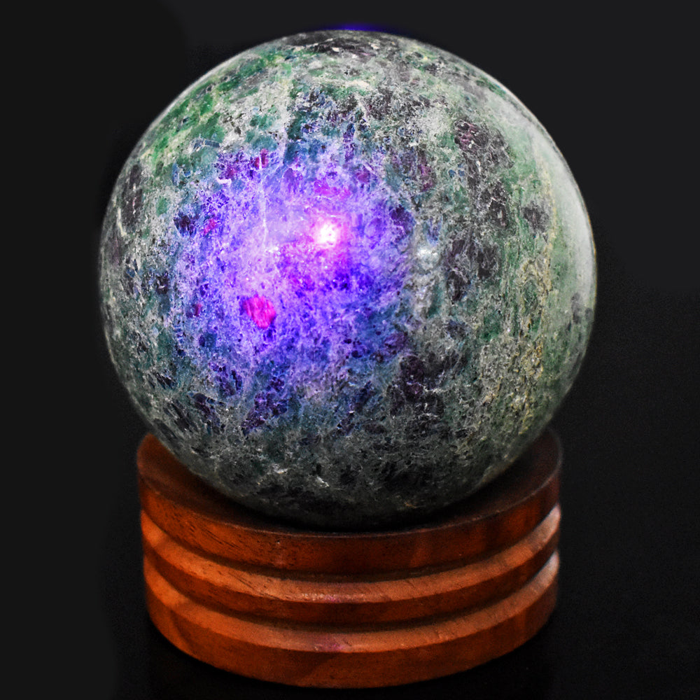 Exclusive 1897.00 Cts Genuine Pink In Ruby Fuchsite Crystal Specimen Healing Gemstone Sphere