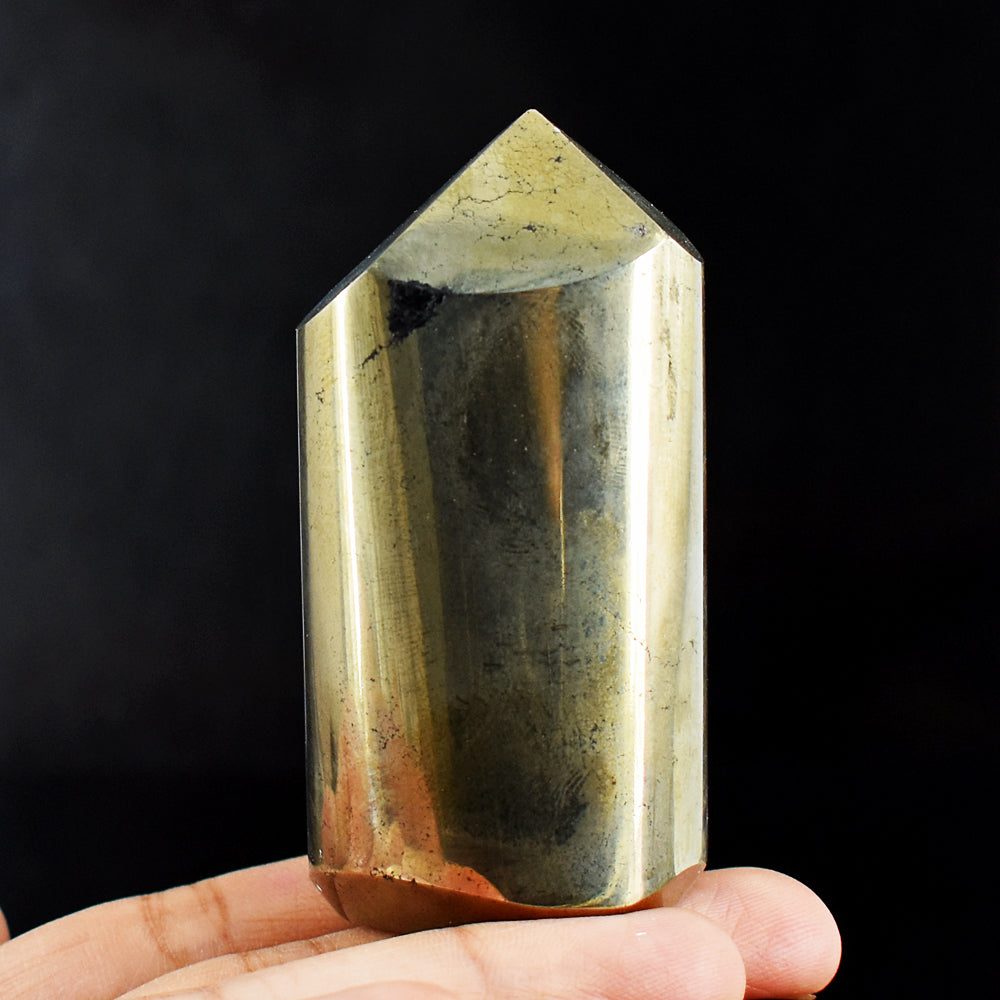 Amazing 1129.00 Cts Genuine Pyrite Free Form Crystal Specimen Gemstone Point