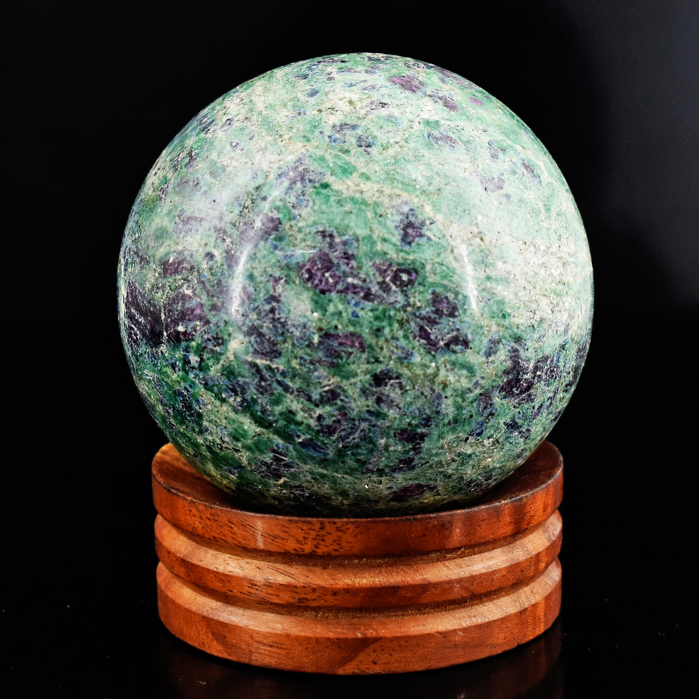 Exclusive 1897.00 Cts Genuine Pink In Ruby Fuchsite Crystal Specimen Healing Gemstone Sphere