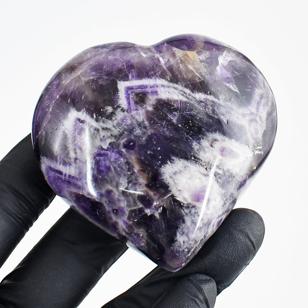 Amazing 737.00 Cts Genuine Chevron Amethyst Crystal Specimen Healing Gemstone Heart