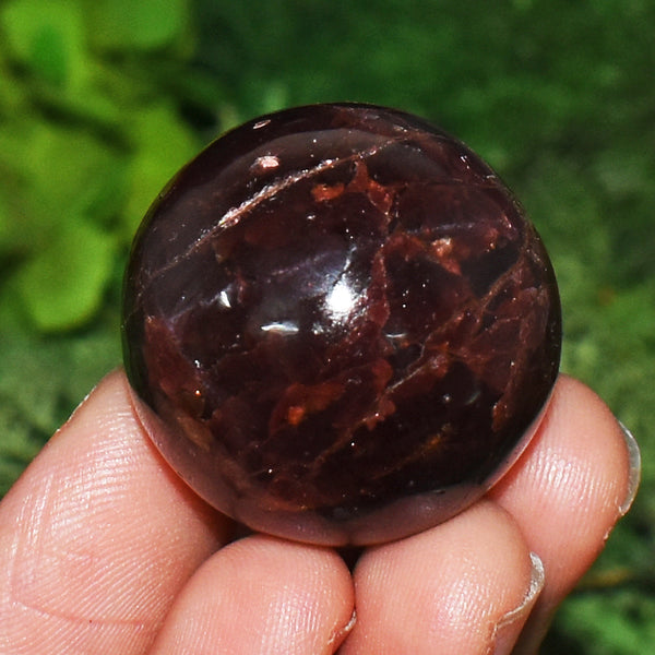 Beautiful 231.00 Cts Genuine Star Garnet Crystal Specimen Gemstone Mini Sphere