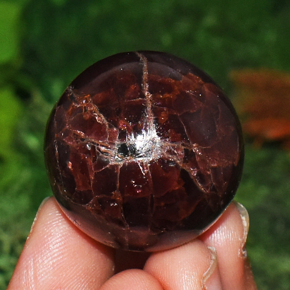 Beautiful 231.00 Cts Genuine Star Garnet Crystal Specimen Gemstone Mini Sphere