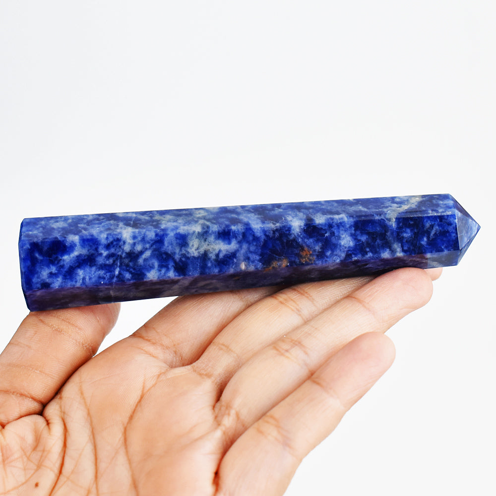 Artisian 434.00 Carats Genuine Sodalite Crystal Specimen Healing Gemstone Point