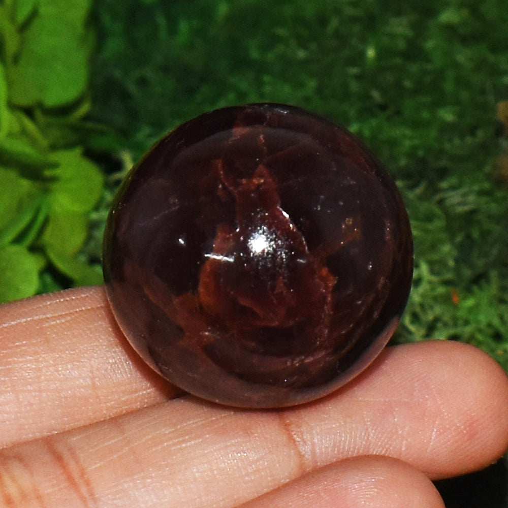 Beautiful 231.00 Cts Genuine Star Garnet Crystal Specimen Gemstone Mini Sphere