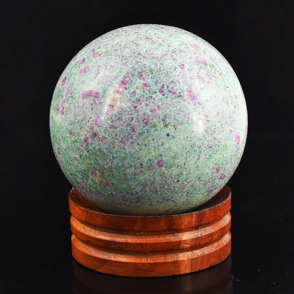 Awesome 2266.00 Cts Genuine Pink In Ruby Fuchsite Crystal Specimen Gemstone Sphere