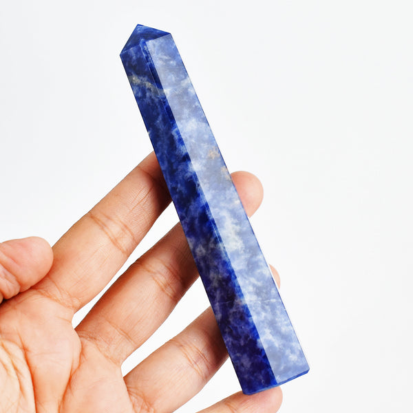 Artisian 434.00 Carats Genuine Sodalite Crystal Specimen Healing Gemstone Point