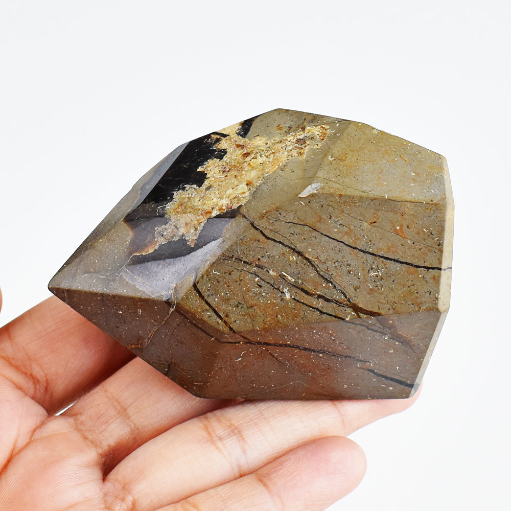 1146.00 Carats Genuine Septarian Agate Free Form Crystal Specimen Healing Gemstone Tower