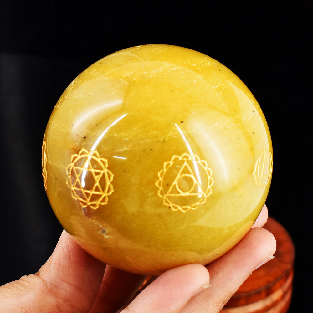 Beautiful 1816.00 Cts Genuine Aventurine Seven Chakra Crystal Specimen Healing Sphere Gemstone