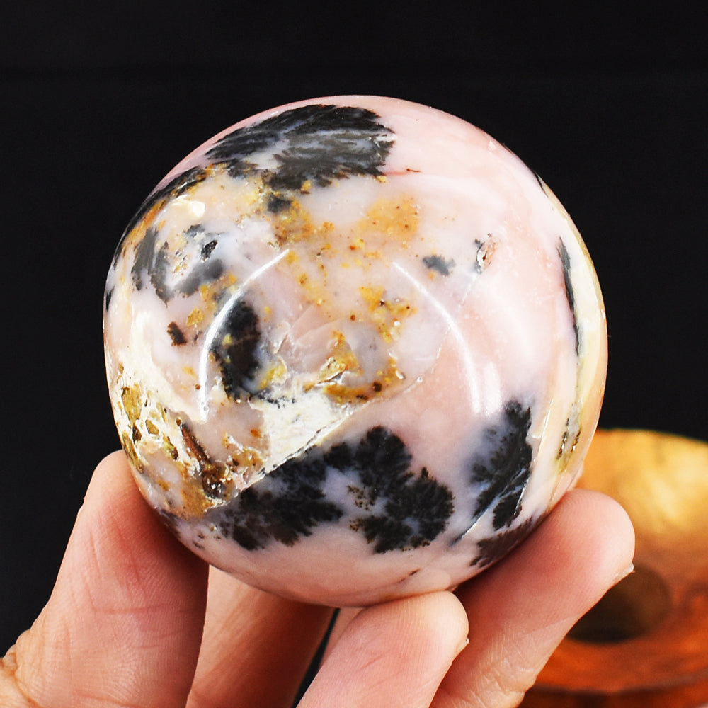 Beautiful 725.00 Cts Genuine Pink Opal Crystal Specimen Gemstone Healing Sphere