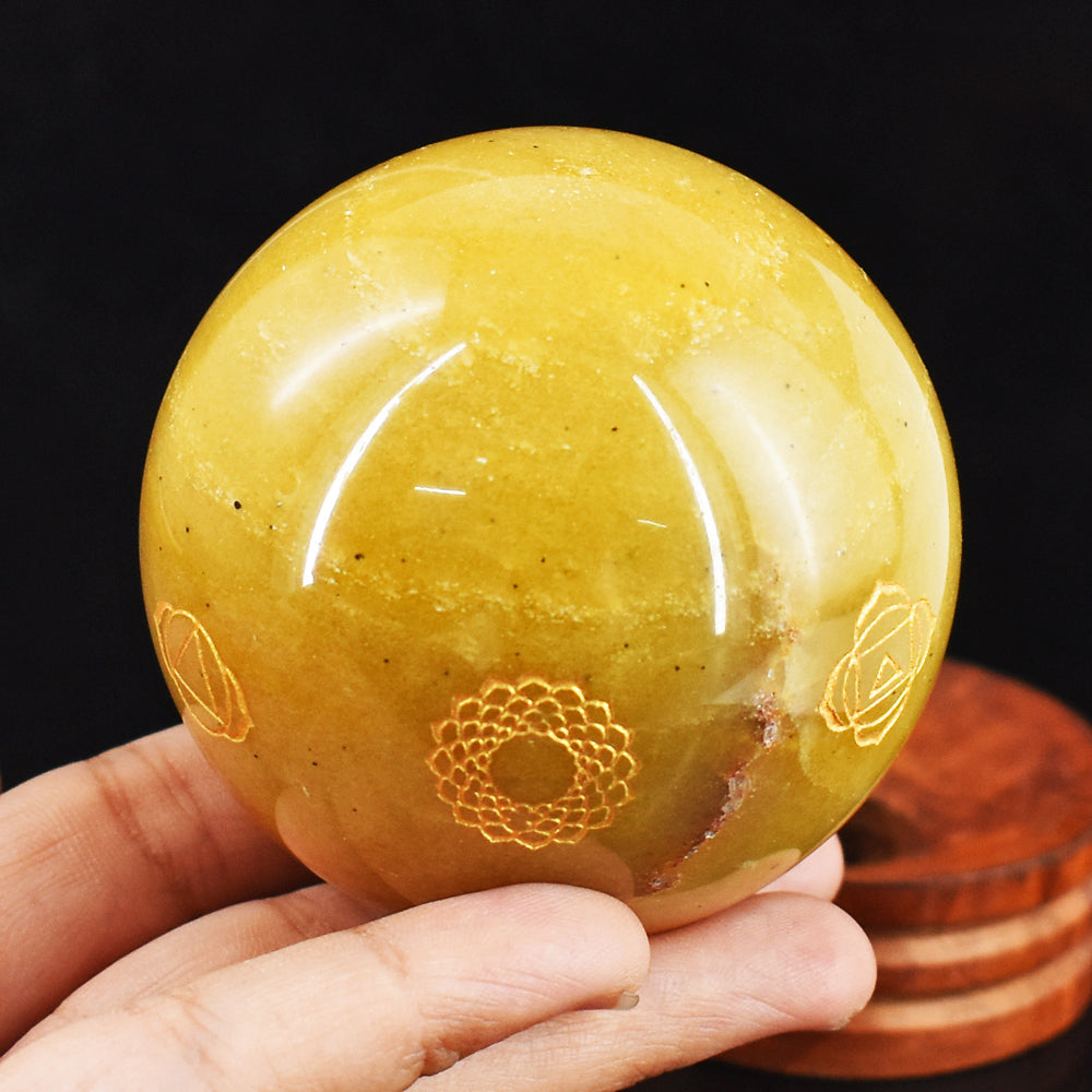 Beautiful 1816.00 Cts Genuine Aventurine Seven Chakra Crystal Specimen Healing Sphere Gemstone