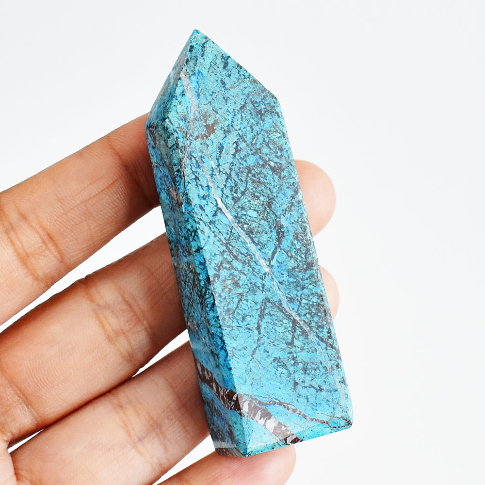 Awesome 270.00 Cts Genuine Shattuckite Crystal Specimen Gemstone Healing Point