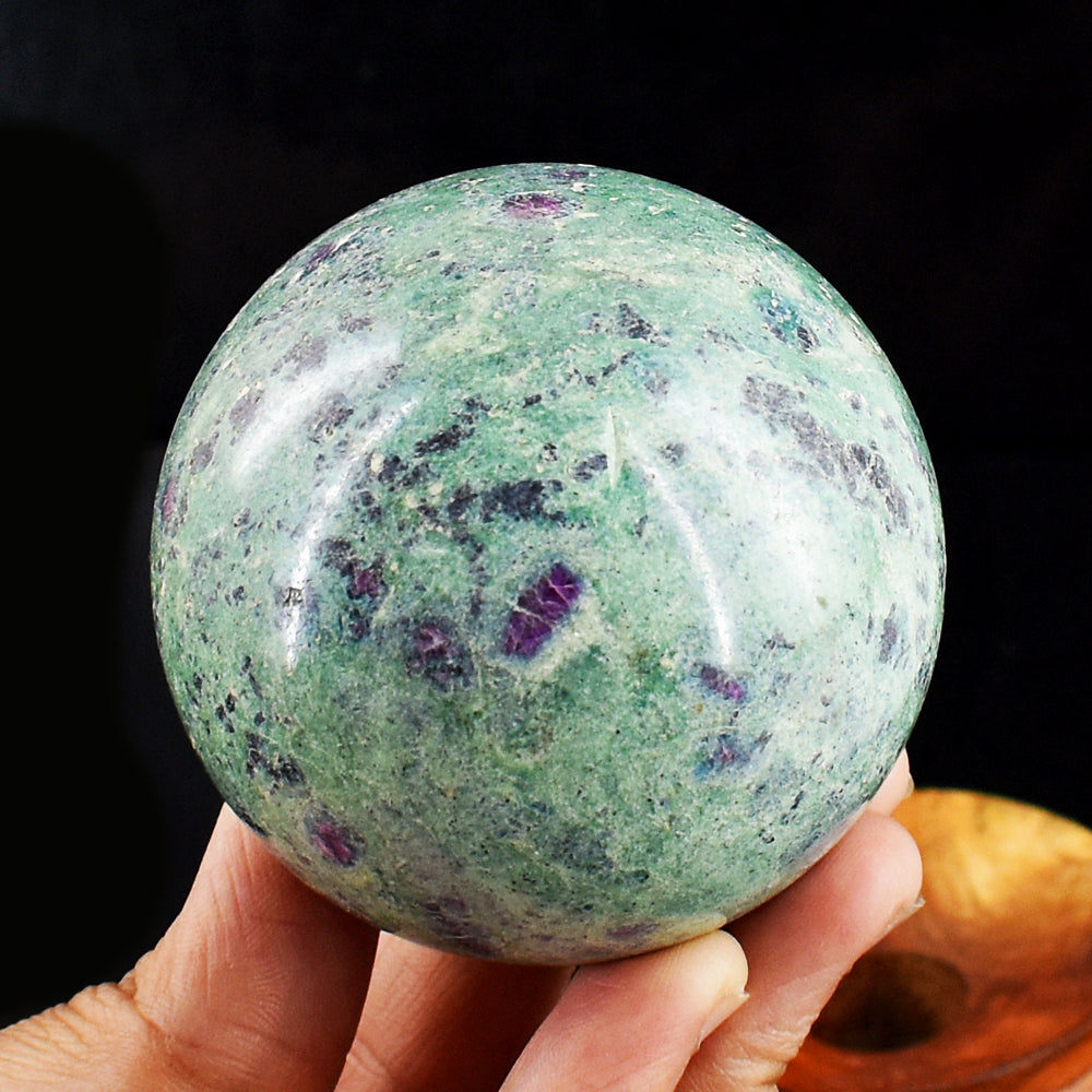 Stunning 1864.00 Cts Genuine Pink In Ruby Fuchsite Crystal Specimen Gemstone Sphere