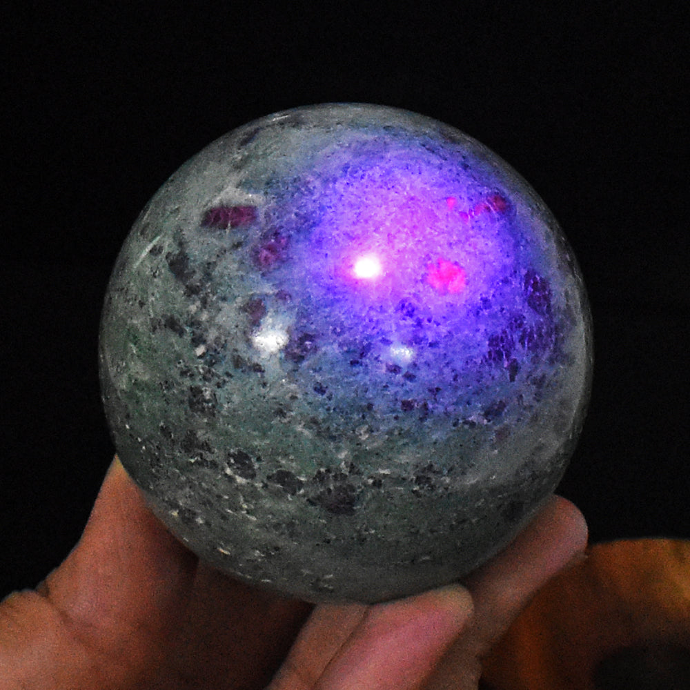 Stunning 1864.00 Cts Genuine Pink In Ruby Fuchsite Crystal Specimen Gemstone Sphere