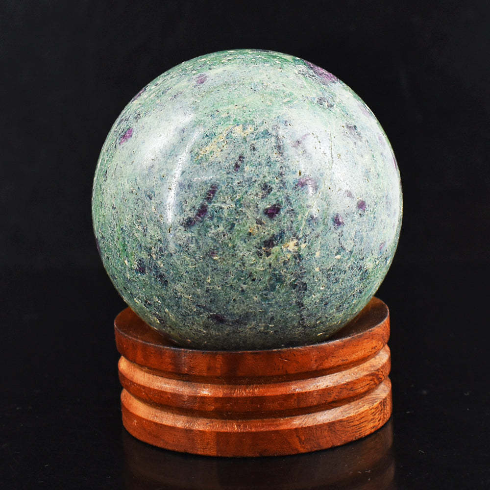 Stunning 1864.00 Cts Genuine Pink In Ruby Fuchsite Crystal Specimen Gemstone Sphere