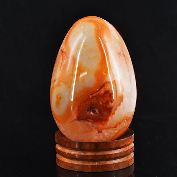 Genuine 2149.00 Cts Carnelian Crystal Specimen Healing Gemstone Egg