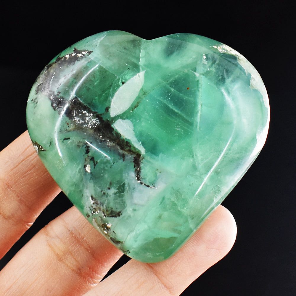 Craftsmen 674.00 Cts Genuine Green Fluorite Crystal Specimen gemstone Healing Heart