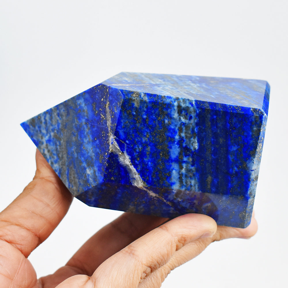 3129.00 Cts Genuine Blue Lapis Lazuli Crystal Specimen Healing Free Form Gemstone Tower