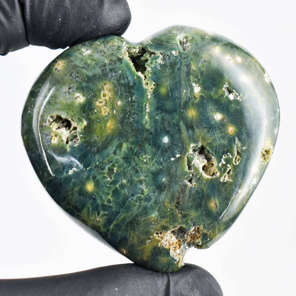 Artisian 402.00 Cts Genuine Ocean Jasper Druzy Crystal Specimen Healing Heart Gemstone