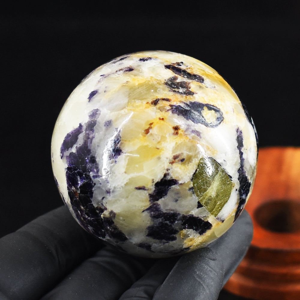 Stunning 1015.00 Cts Genuine Fluorite Quartz Crystal Specimen Healing Sphere Gemstone