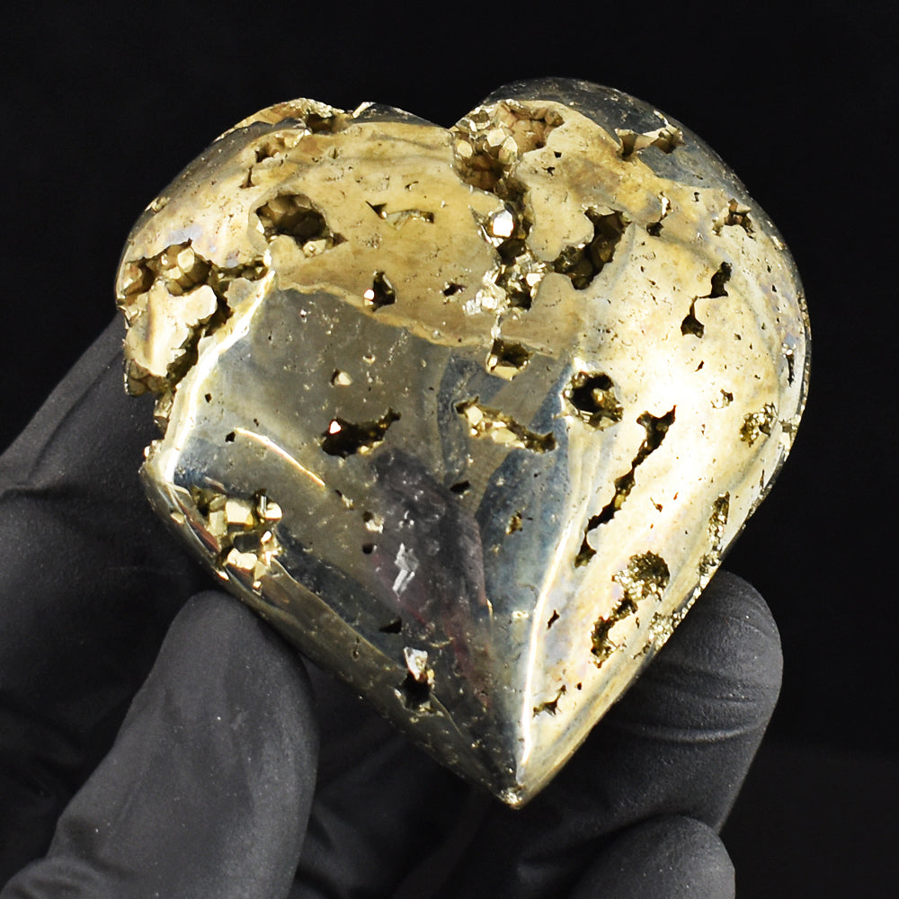 Amazing 700.00 Cts Genuine Pyrite Druzy Crystal Specimen Gemstone Healing Heart