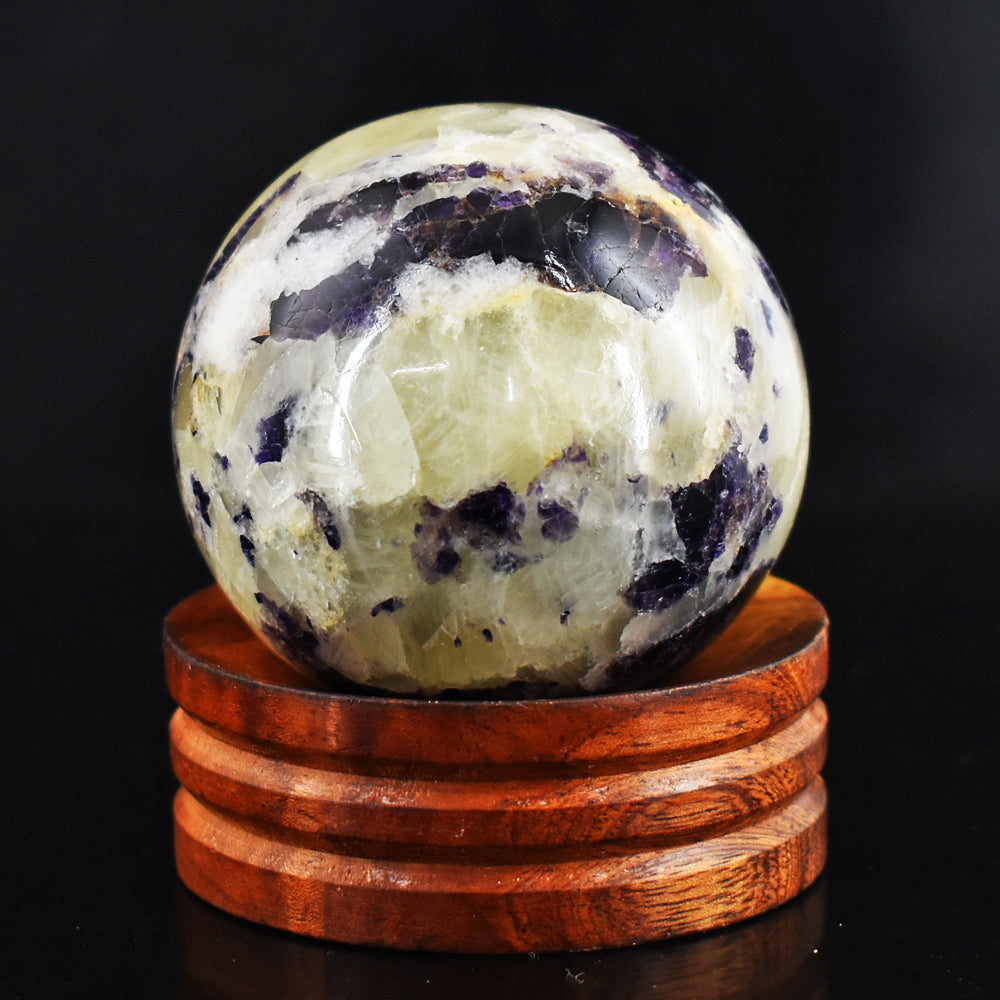 Stunning 1015.00 Cts Genuine Fluorite Quartz Crystal Specimen Healing Sphere Gemstone