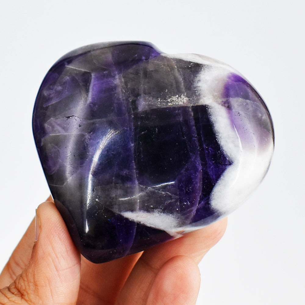 Natural 770.00 Cts Genuine Chevron Amethyst Crystal Specimen Gemstone Healing Heart