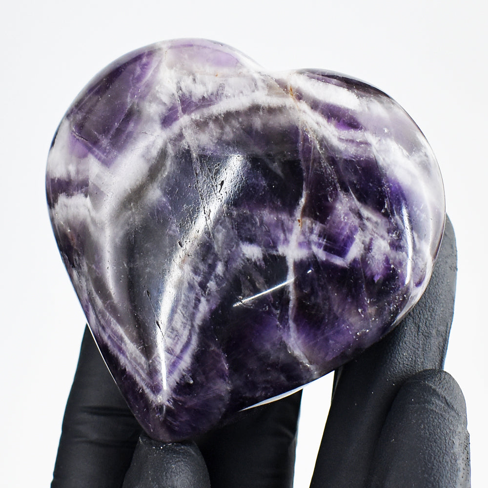 Exclusive 720.00 Cts Genuine Chevron Amethyst Crystal Specimen Healing Gemstone Heart