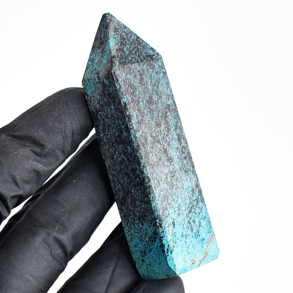 Exclusive 219.00 Cts Genuine Boulder Shattuckite Crystal Specimen Healing Point Gemstone