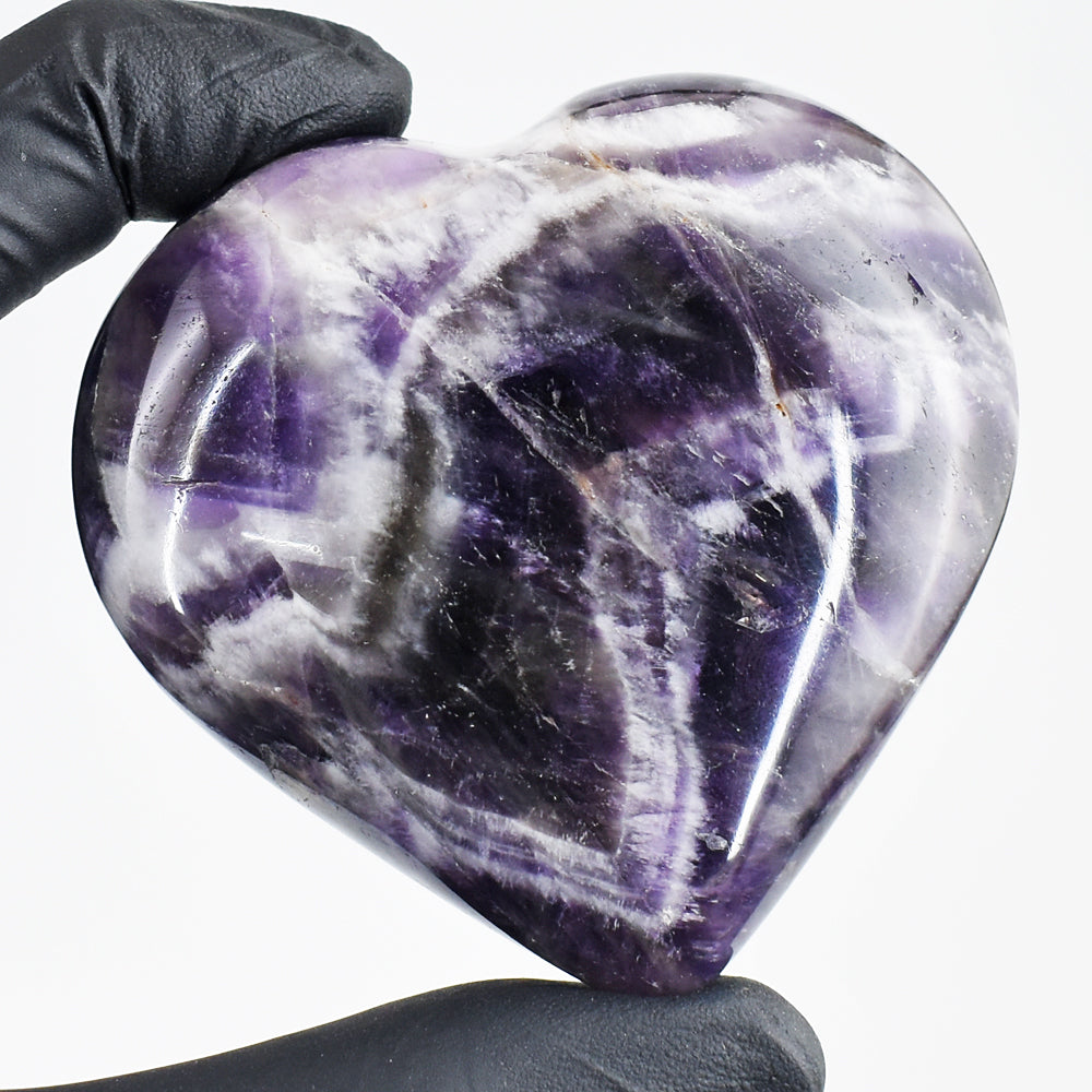 Exclusive 720.00 Cts Genuine Chevron Amethyst Crystal Specimen Healing Gemstone Heart