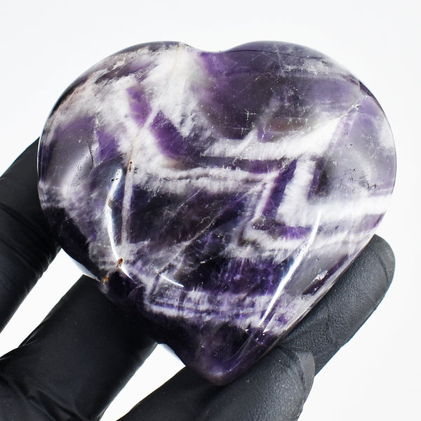 Exclusive 720.00 Cts Genuine Chevron Amethyst Crystal Specimen Healing Gemstone Heart