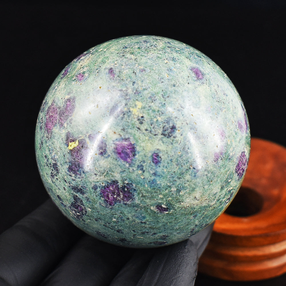 Excellent 1871.00 Cts Genuine Pink In Ruby Fuchsite Crystal Specimen Gemstone Healing Sphere