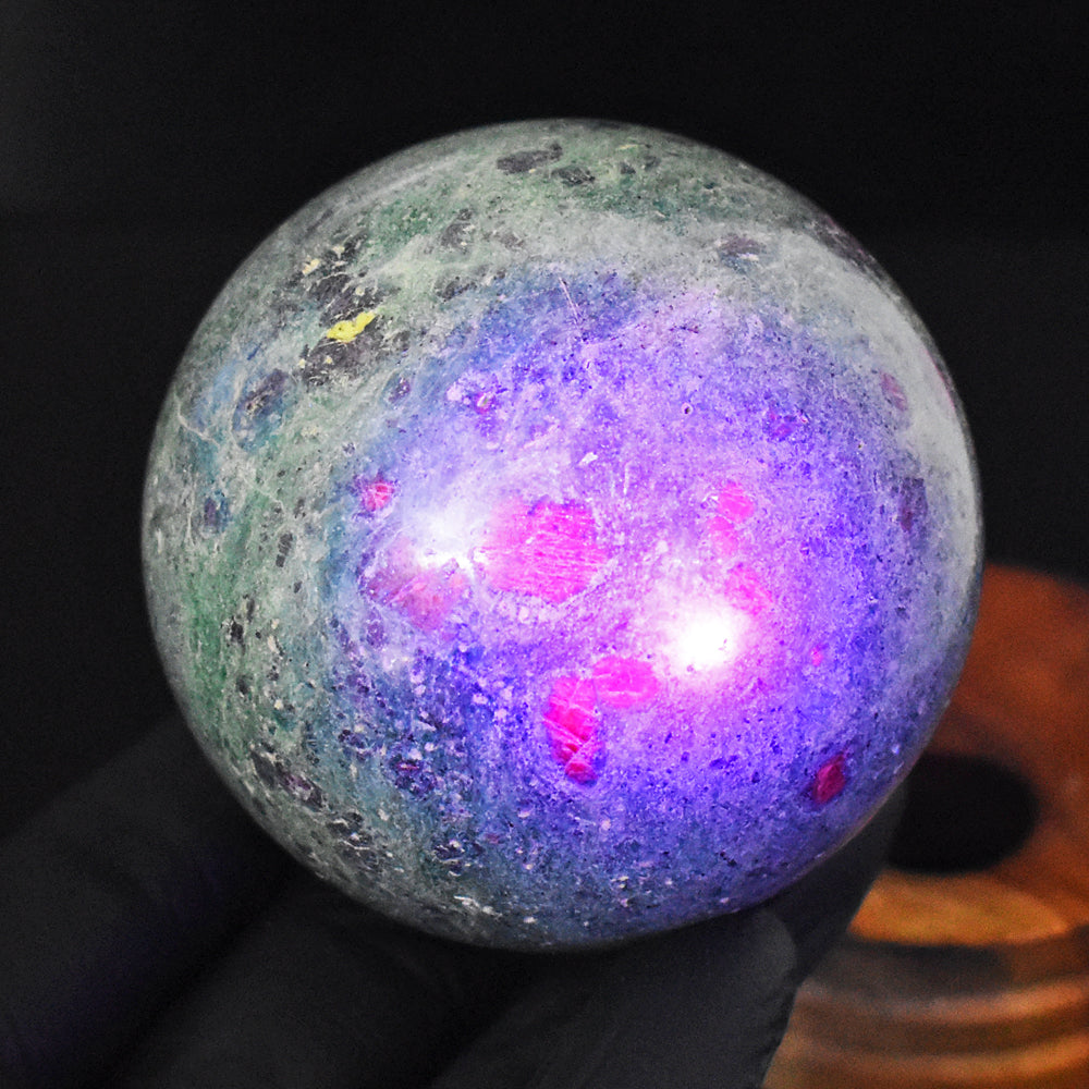 Excellent 1871.00 Cts Genuine Pink In Ruby Fuchsite Crystal Specimen Gemstone Healing Sphere