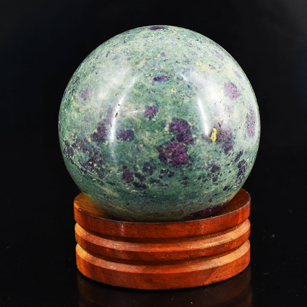 Excellent 1871.00 Cts Genuine Pink In Ruby Fuchsite Crystal Specimen Gemstone Healing Sphere